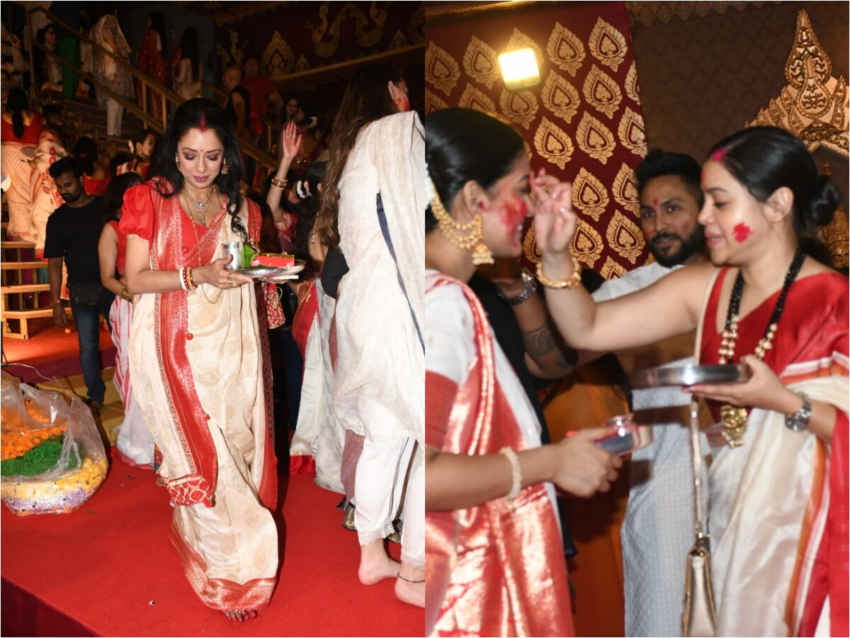 Have you ever played Sindoor khela ? Been part of Durga pooja ? Why don't  you take a trip to Kolkata? The ritual is quite vibran… | Fashion, Saree,  Lehenga wedding