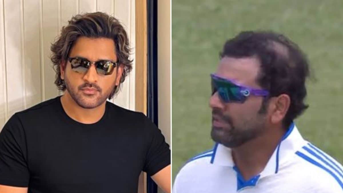 MS Dhoni flaunts new hairstyle, pics go viral! - YouTube