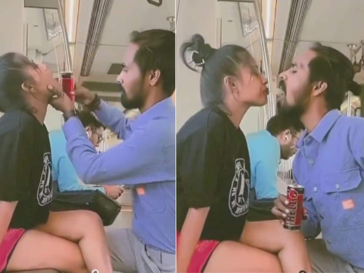 Delhi Metro: Woman Spits Drink in Partner's Mouth in Viral Instagram Reel You Don't Want to Watch - News18