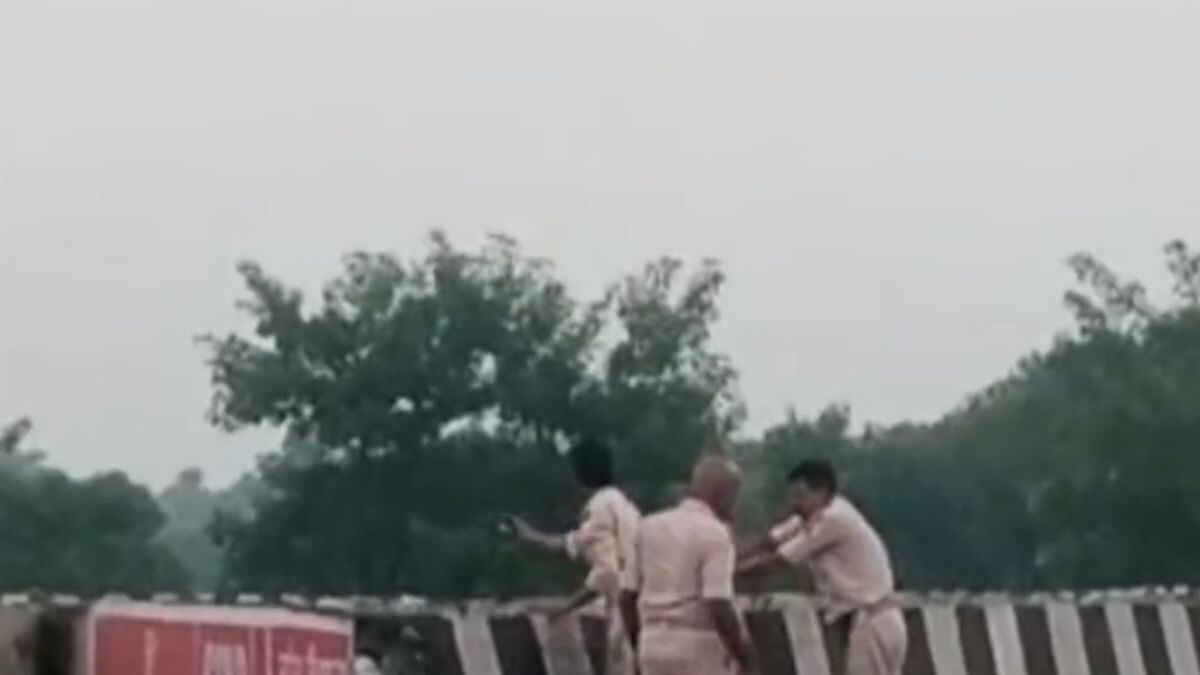 Caught On Cam: Bihar Cops Dumping Accident Victim's Body In Canal, Suspended