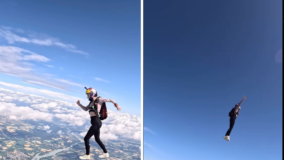 Woman Performs Gymnastics While Skydiving And The Video Is Mind Blowing ...