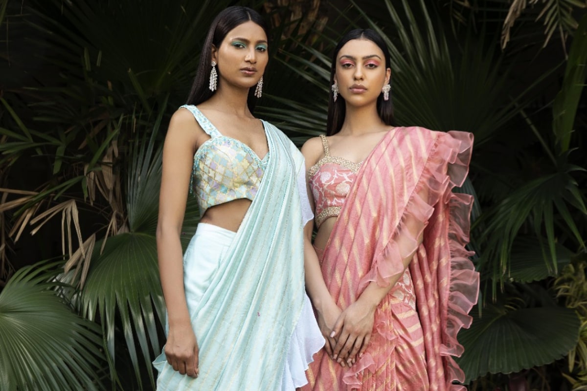 Banarasi Silk Saree Draping in 5 Styles/Saree Wearing Styles to