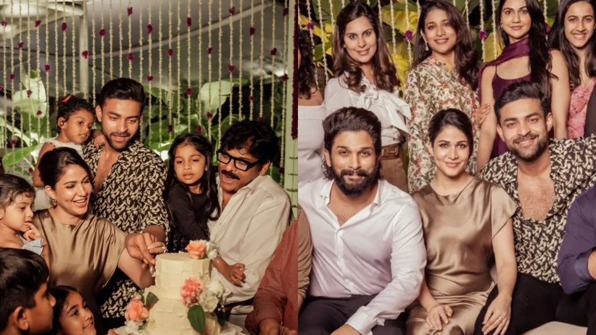 Chiranjeevi, Allu Arjun Celebrate Varun Tej, Lavanya Tripathi's Pre-Wedding Bash; Ram Charan Missing - Vimarsana News