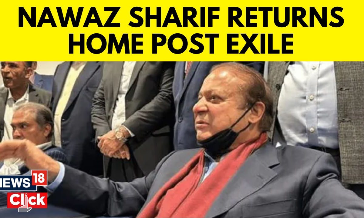 Former Pakistan PM Nawaz Sharif Returns Home - News18