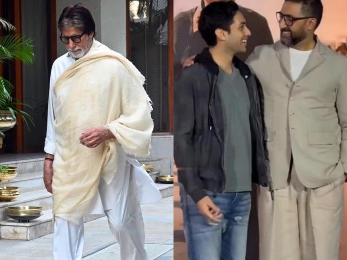Aishwarya Rai ने दिया अमिताभ बच्चन-अभिषेक संग पोज, फैमिली फोटो वायरल -  Aishwarya Rai poses with Amitabh Bachchan Abhishek and the whole Bachchan  clan tmov - AajTak