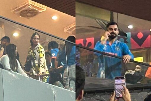 Anushka Sharma and Virat Kohli spotted after India vs NZ match. (Pic: News18)