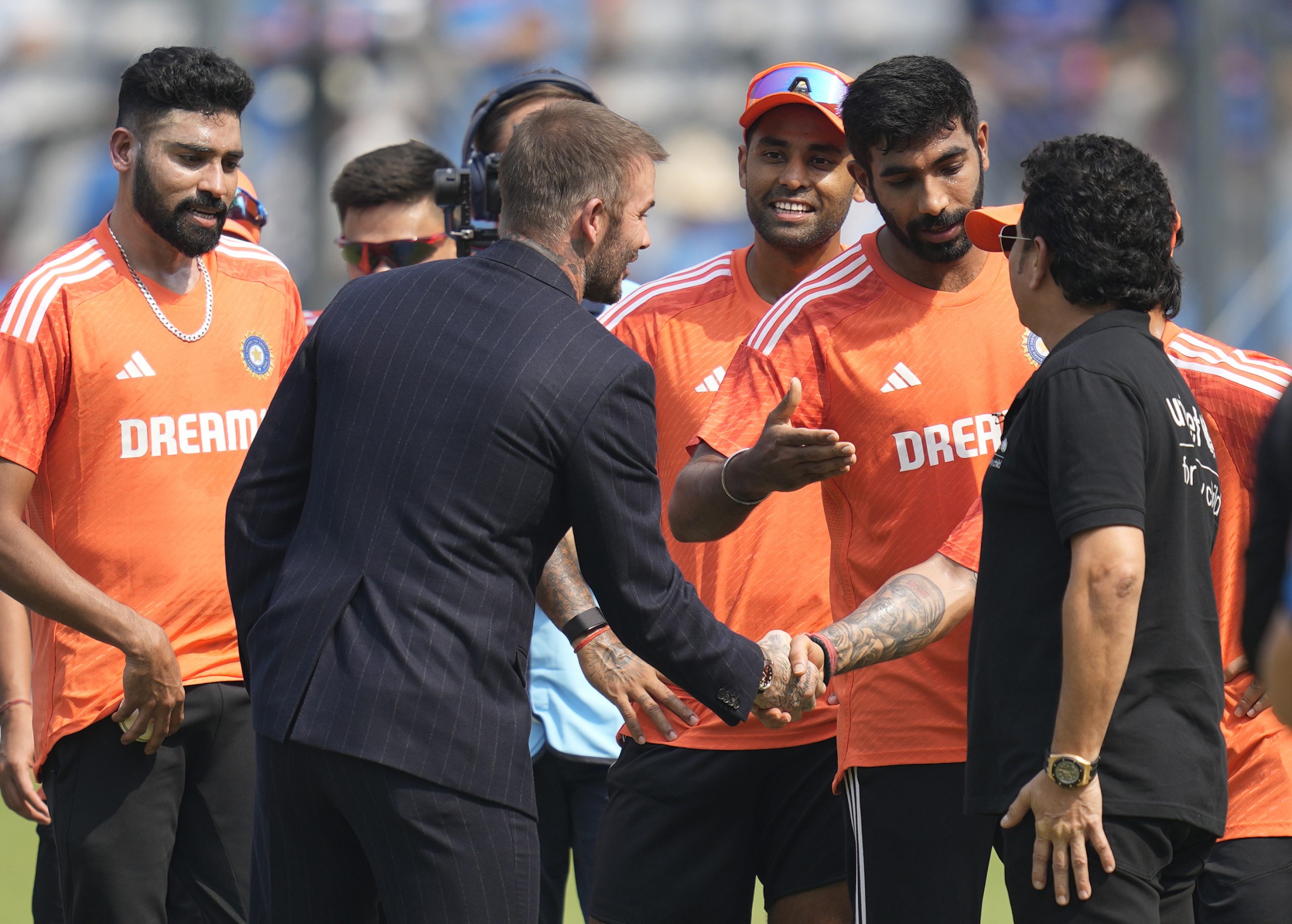 ODI World Cup 2023 IND vs NZ Semi Final: David Beckham and Sachin Tendulkar  attend India vs New Zealand semifinal