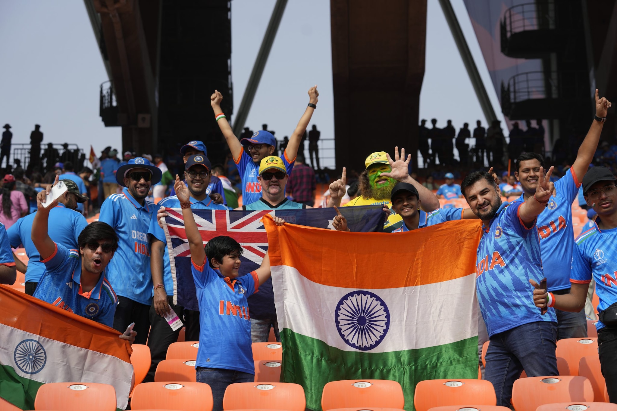 World Cup Final: Sea Of Blue At Narendra Modi Stadium As Fans Come In ...