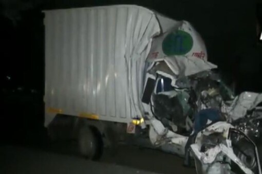 After hitting the car, the oil tanker also crashed with a pickup van on the highway killing the driver of the van died on the spot.
(Image: Screengrab from ANI video/ X)