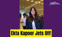  Ekta Kapoor turns the airport routine into a magical moment