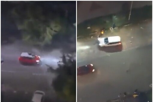 The first incident (L) injured two persons, while the second (R) injured one. (Images: Screengrab/X) 