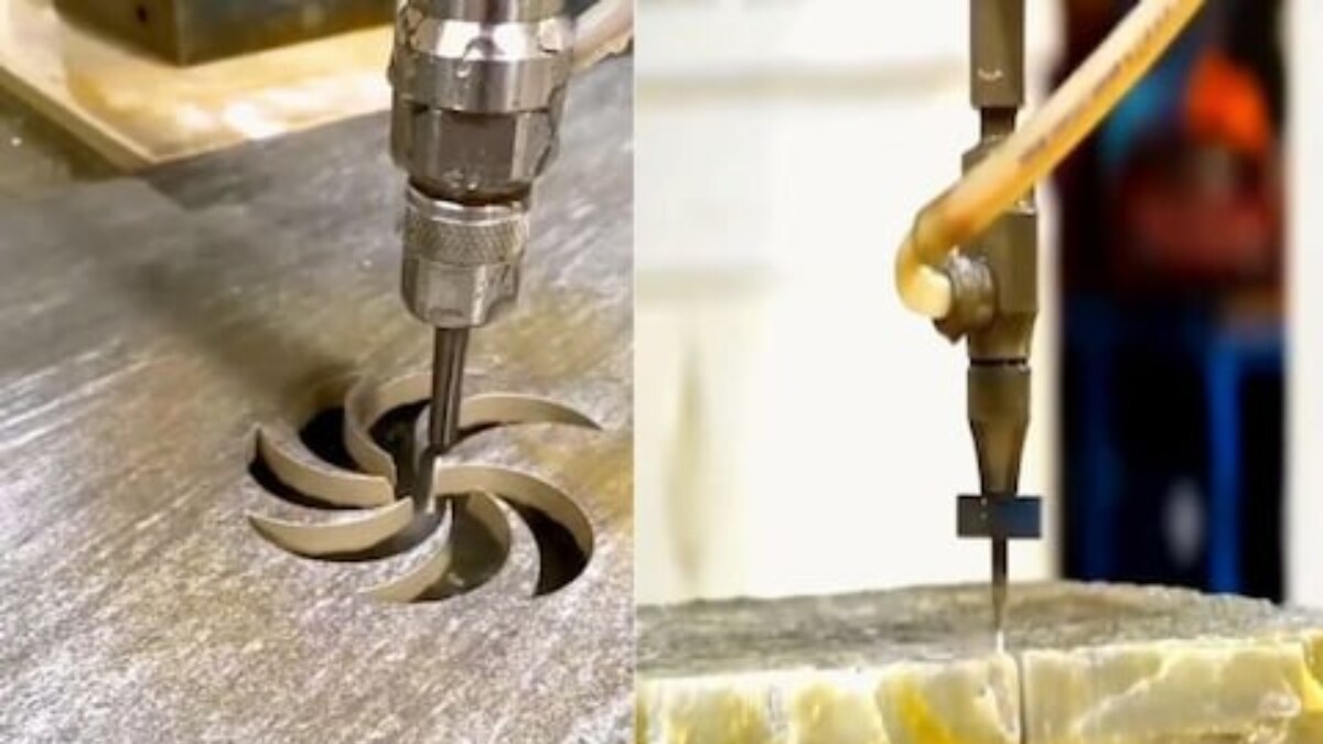 Watch: Waterjet Cuts Metal Like A Hot Knife Through Butter - Vimarsana News