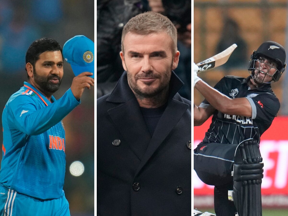 ODI World Cup 2023 IND vs NZ Semi Final: David Beckham and Sachin Tendulkar  attend India vs New Zealand semifinal