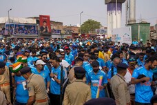 World Cup Final: Sea of Blue at Narendra Modi Stadium as Fans Come in Massive Number for India vs Australia Mega Clash