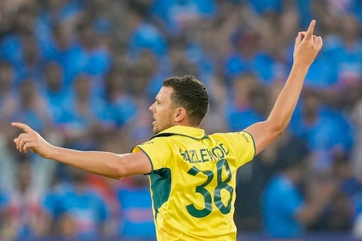 Josh Hazlewood was elated after his team managed to win their record sixth World Cup title defeating the hosts India by six wickets. (Image: AP)