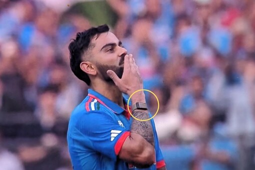 Virat Kohli was spotted wearing this unique fitness band during the match