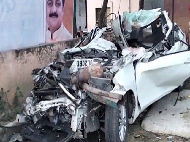 The accident took place in UP's Muzaffarnagar. (Photo: Screen grab from video posted by PTI on X)
