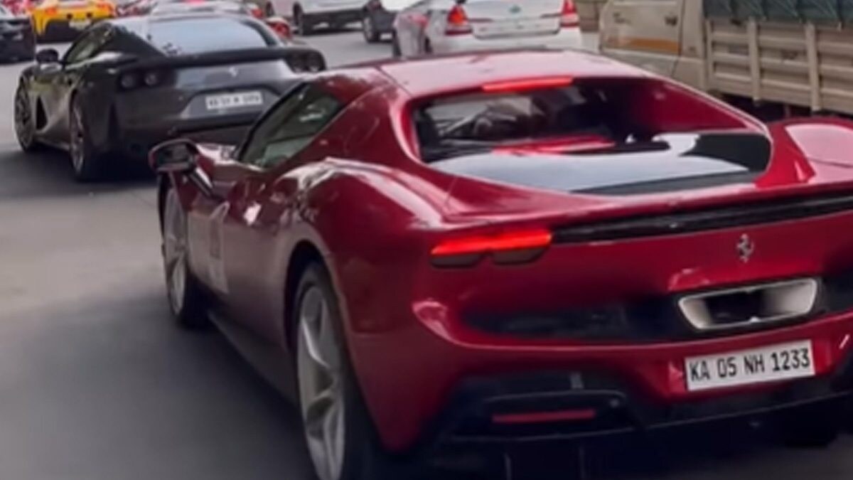 It's Not Everyday You See Ferraris Stuck In Bengaluru Traffic