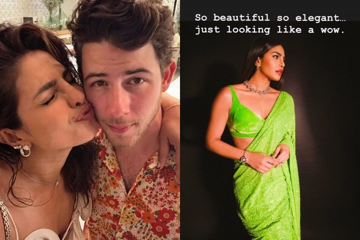 Priyanka Chopra Raises Heat In Sexy Saree, Nick Jonas Says Just Looking  Like A Wow; Pic Goes Viral - News18