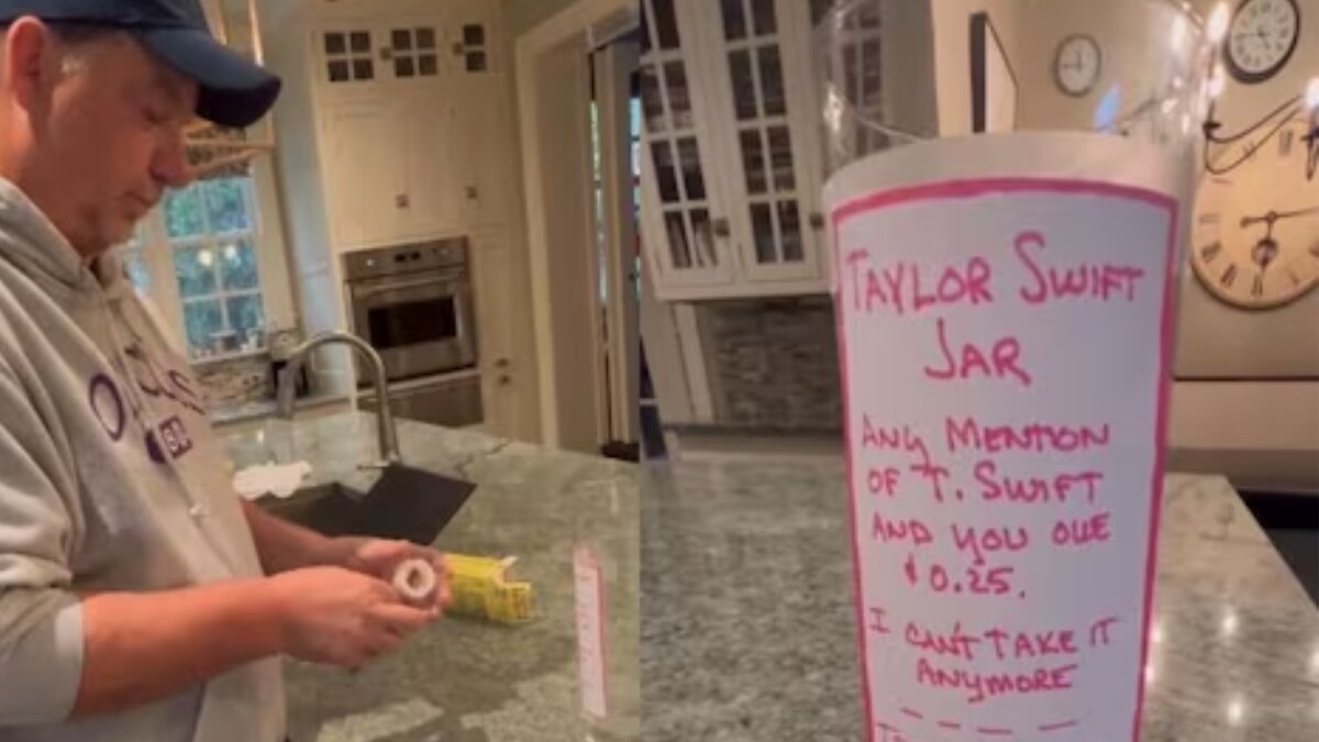 Husband's Unique Way To Stop Wife From Talking About Taylor Swift Viral - Vimarsana News