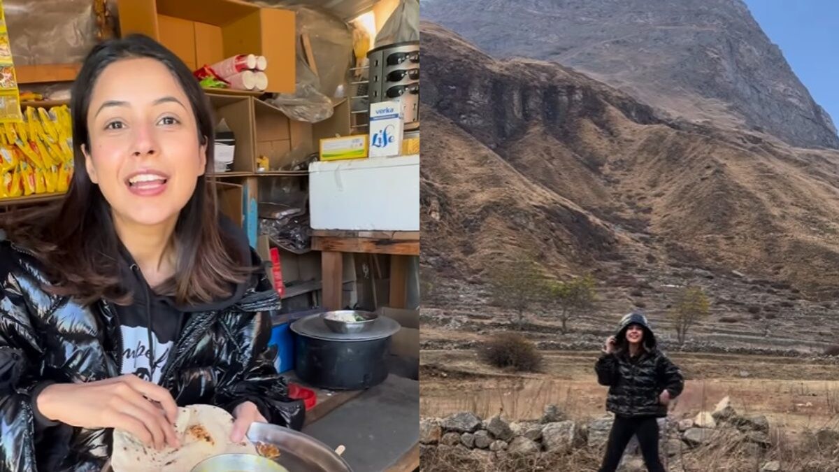 Shehnaaz Gill Relishes Local Food, Shares Glimpse of Vacay to Mountains ...