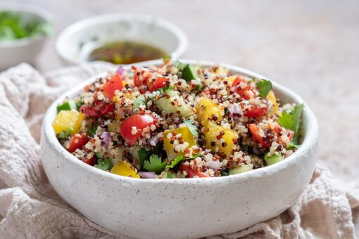 Quinoa salad is not only delicious but also incredibly nutritious. It’s packed with protein, fiber, and various vitamins and minerals. It’s a perfect choice for a light, healthy meal that can be enjoyed year-round.
