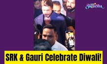 SRK and Gauri Khan add glamour to Arpita Khans Diwali Bash!