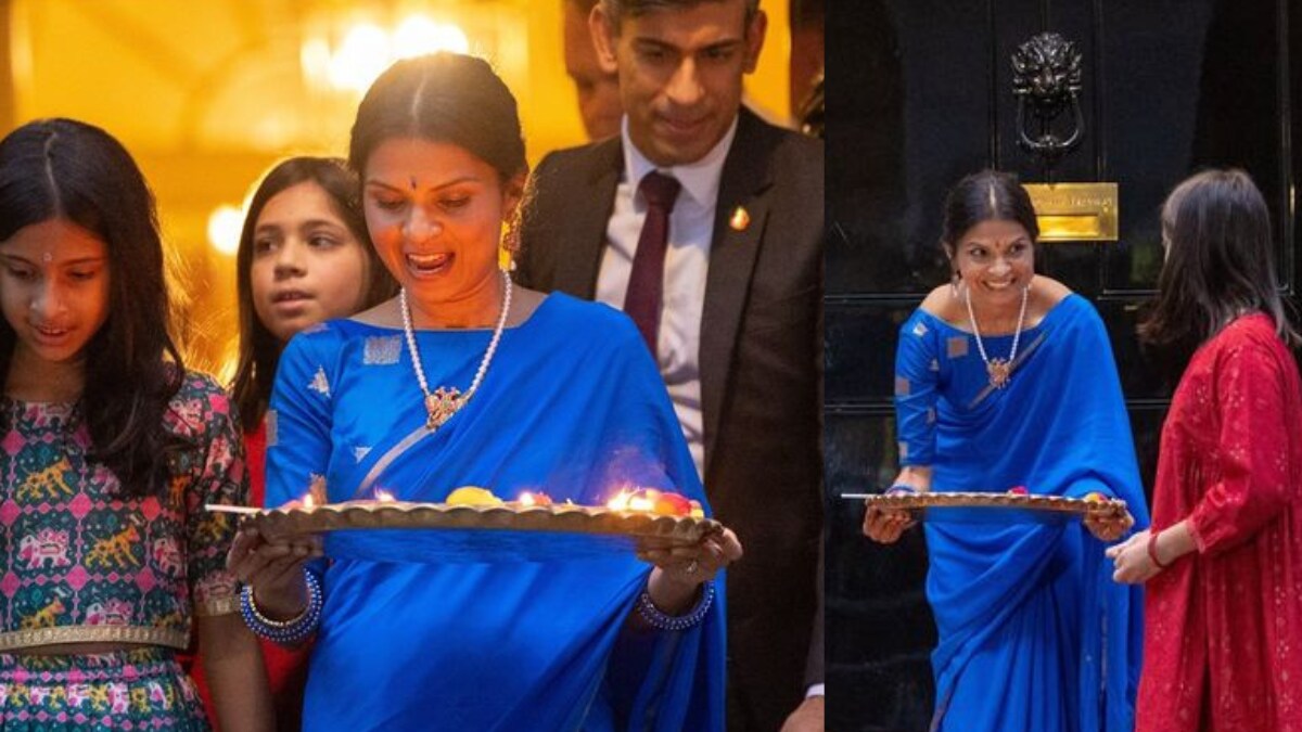 Akshata Murty In Blue Silk Saree Makes For A Picture Perfect Fashion Moment, See Pics