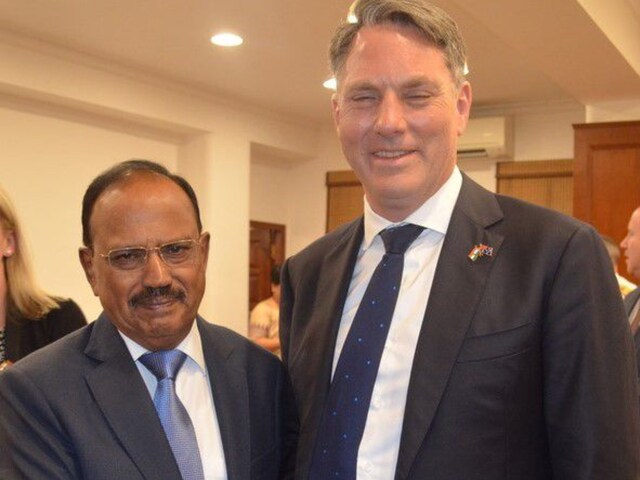 National Security Advisor Ajit Doval and Australian Deputy PM Richard Marles discussed bilateral cooperation in New Delhi.