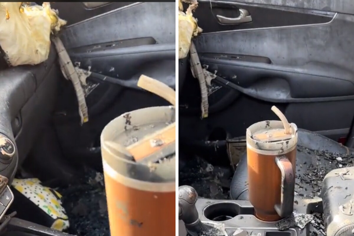 Stanley offers woman a new car after viral video of cup surviving fire