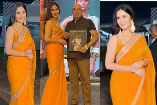 At an event in Mumbai, Katrina Kaif looked chic and was spotted mingling with Tarun Tahiliani and Sobhita Dhulipala. (Images: Instagram)