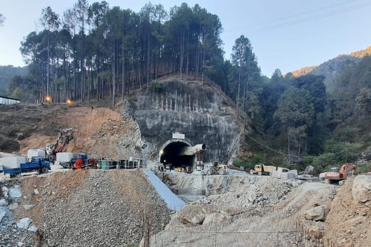 Uttarkashi Tunnel Collapse First Visuals Of Trapped Workers Out Cm