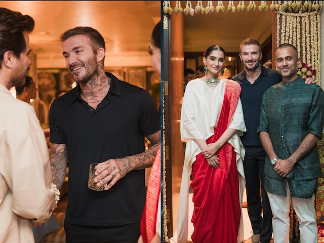 David Beckham Enjoys Indian Cuisine At Sonam Kapoor's Welcome Party ...