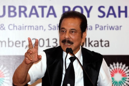 Sahara Group Chairman Subrata Roy speaks during a news conference in Kolkata. (Credits: Reuters)