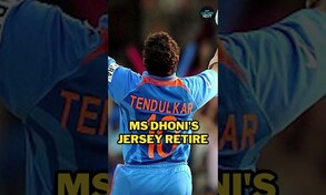 MS Dhoni's Iconic Number 7 Jersey Retired By BCCI | CricketNext | #shorts | #sachintendulkar
