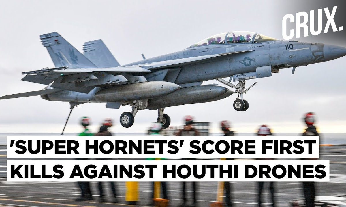 US F/A-18 ‘Super Hornets’ Down 17 Houthi Drones, Missiles Over Red Sea ...