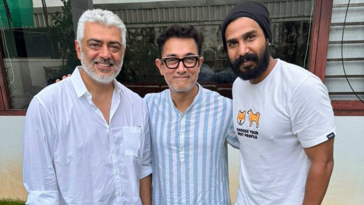 Ajith Kumar Helps Aamir Khan After He Gets Stranded in Chennai Floods, Meets Him After Rescue | Pic - Vimarsana News