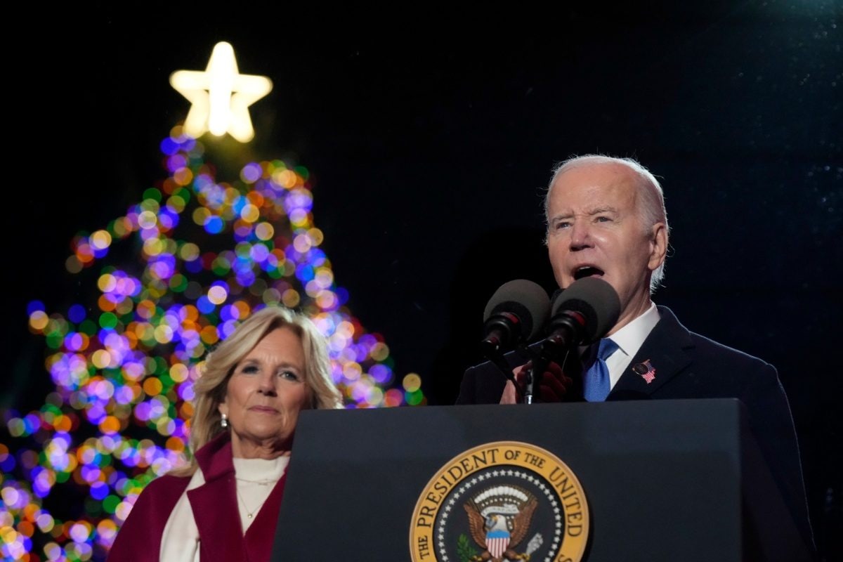 ‘Merry Christmas Everyone’: Biden Lights National Christmas Tree In ...