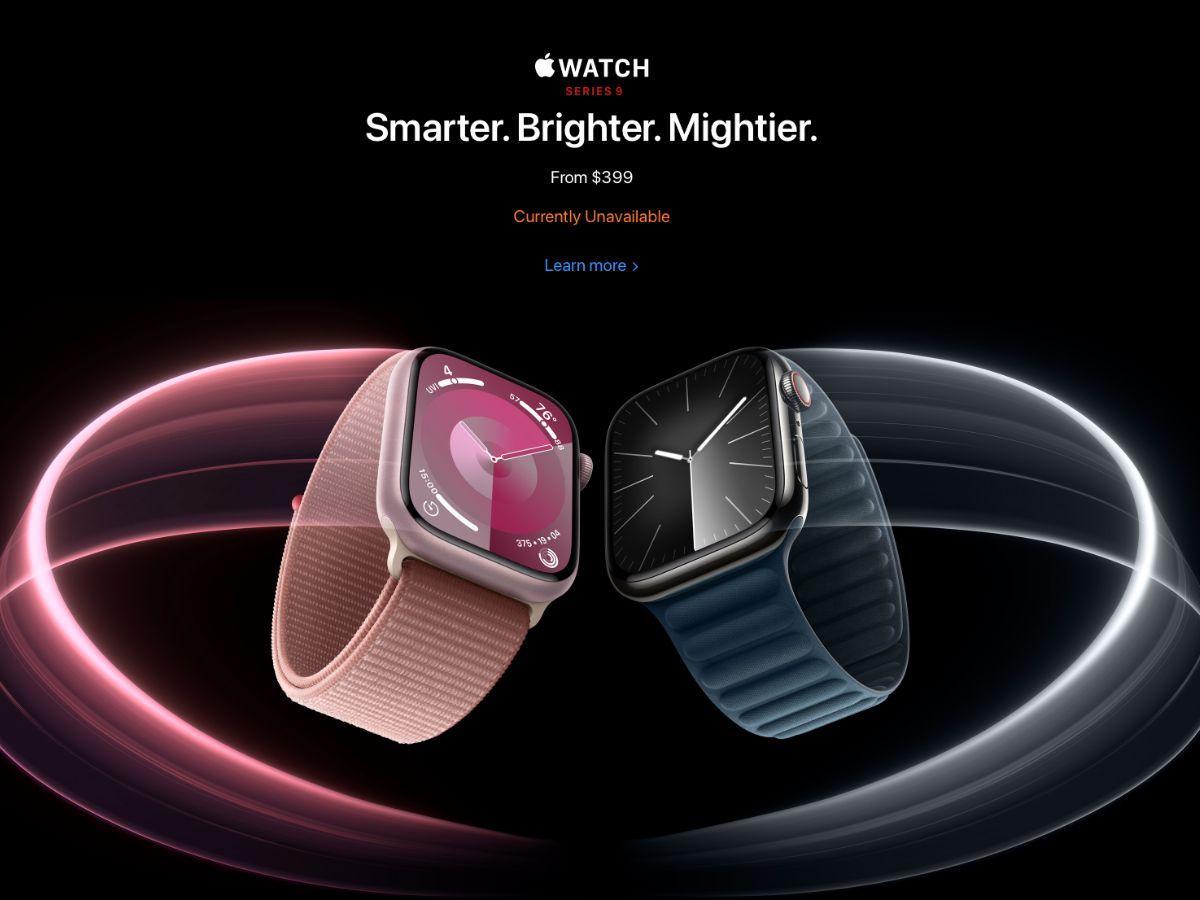 Patent dispute: Apple Watch Series 9, Ultra 2 unavailable at its retail  stores in US