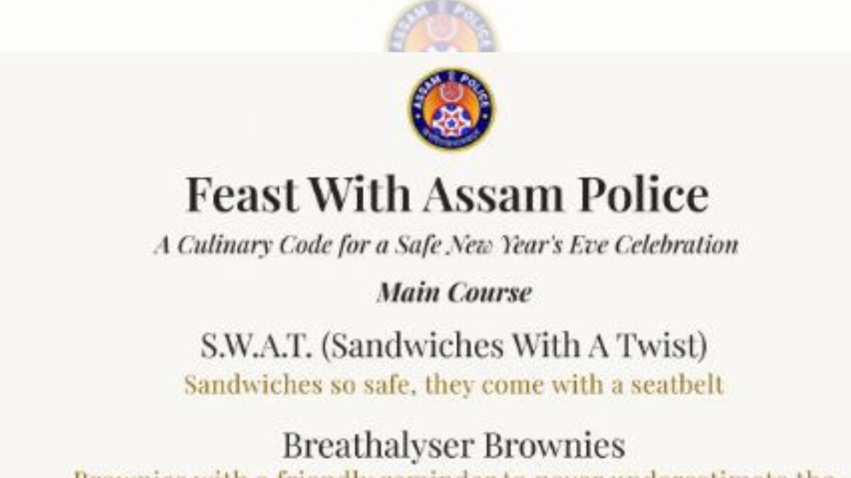 'Breathalyser Brownies': Assam Police Have a Delicious Buffet on New Year's Eve But With a Twist - Vimarsana News