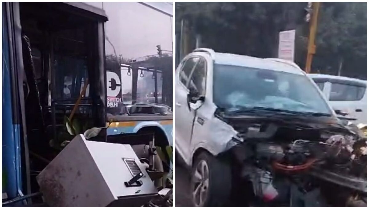 Delhi Accident: One Seriously Injured After DTC Bus Collides With Car in Karampura - Vimarsana News