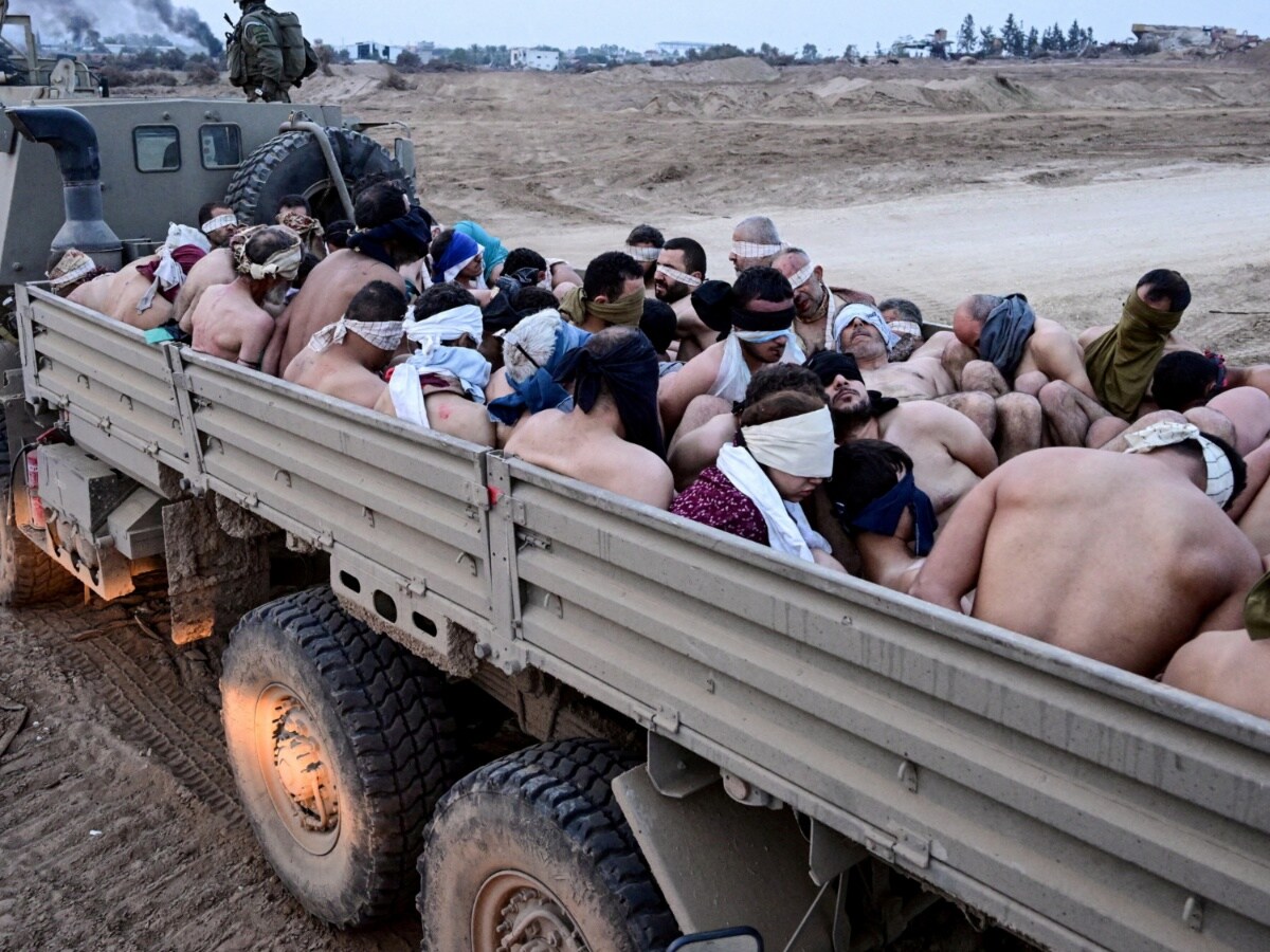 Video shows Palestinian detainees stripped by Israeli forces, Israel-Palestine conflict
