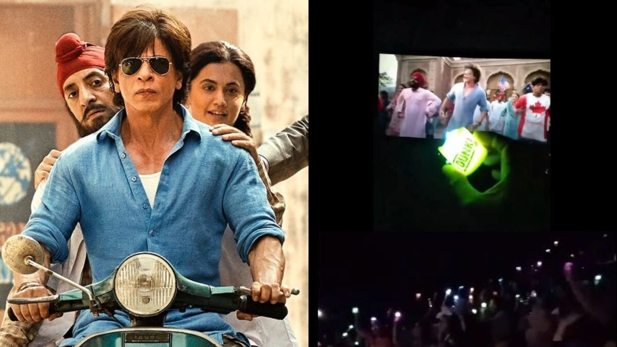 Dunki: Shah Rukh Khan Fans Light Electric Candles, Dance To Lutt Putt ...