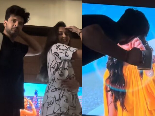 Karan Kundrra Kisses 'Reel' Tejasswi Prakash While Dancing To Aidan Na ...