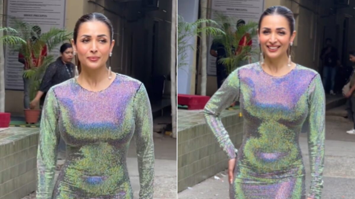 Sexy Malaika Arora Flaunts Her Curves In A Holographic Body Hugging Gown See Hot Video News18 9987