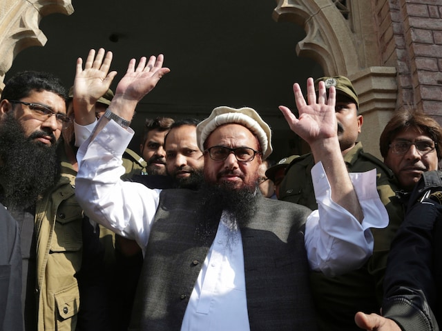 Hafiz Saeed has been sentenced to a total of 31 years by Pakistan’s anti-terrorism courts in several cases of financing terrorism. (AP/File)