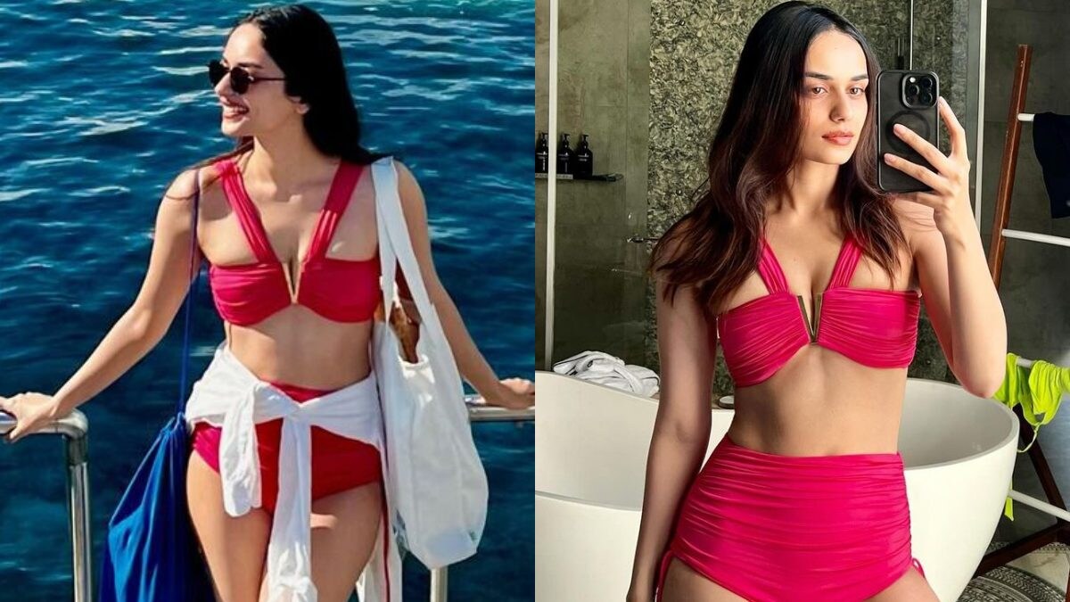 Sexy Manushi Chhillar Slips Into Red Hot Bikini, Flaunts Her Beautiful Curves, See Photos - Vimarsana News