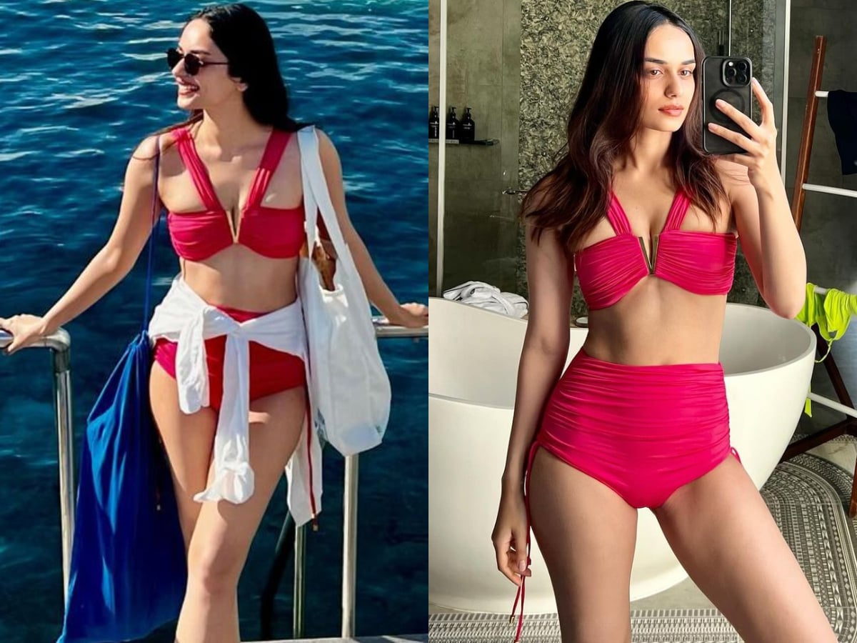 Sexy Manushi Chhillar Slips Into Red Hot Bikini, Flaunts Her Beautiful  Curves, See Photos - News18