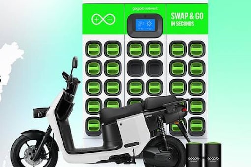 Gogoro Unveils Made-In-India CrossOver E-scooter And Swappable Battery Ecosystem. (Photo: Gogoro)