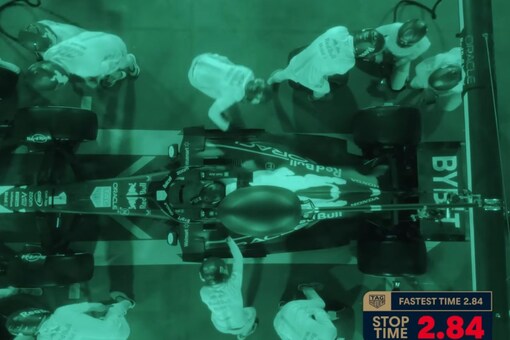 Another remarkable feat for Red Bull Racing. (Screen grab)